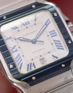 Cartier Santos De Automatic Silver Dial Men's Watch - Image 7