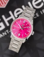 TAG Heuer Carrera Date Automatic Pink Dial Stainless Steel Ladies Watch - Image 2