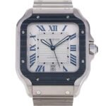 Cartier Santos De Automatic Silver Dial Men's Watch