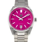 TAG Heuer Carrera Date Automatic Pink Dial Stainless Steel Ladies Watch