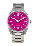 TAG Heuer Carrera Date Automatic Pink Dial Stainless Steel Ladies Watch