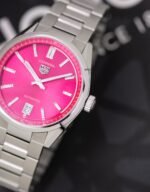 TAG Heuer Carrera Date Automatic Pink Dial Stainless Steel Ladies Watch - Image 6
