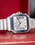 Cartier Santos De Automatic Silver Dial Men's Watch - Image 9
