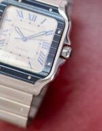 Cartier Santos De Automatic Silver Dial Men's Watch - Image 4