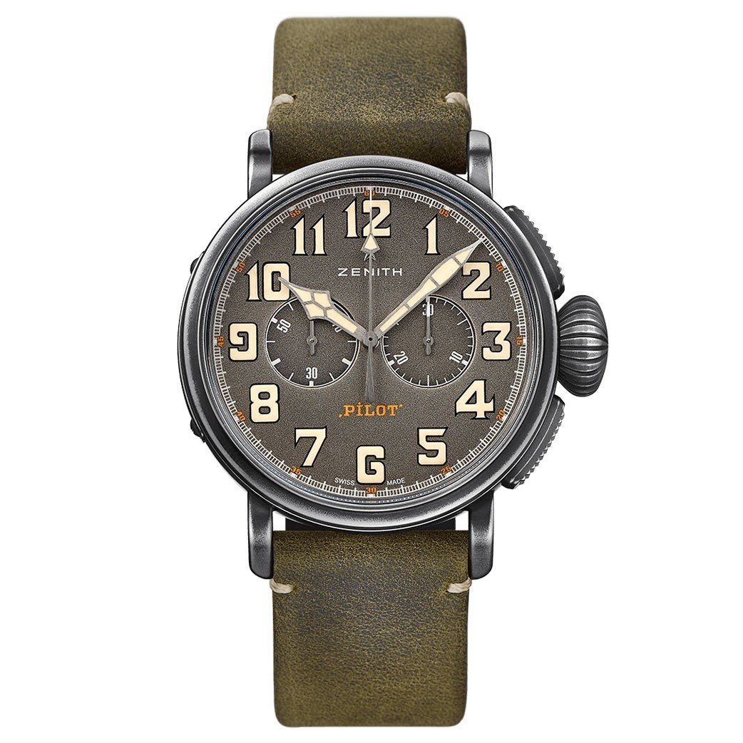 Zenith 11.2430.4069/21.c773 Pilot Type 20 Chronograph Ton-Up Watch