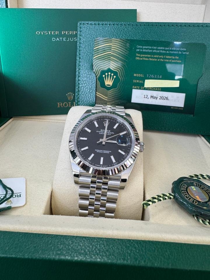 Rolex Datejust 41 Brand New Black Index Jubilee 2026 - Image 10