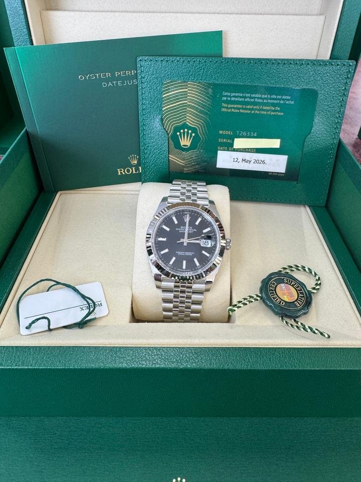 Rolex Datejust 41 Brand New Black Index Jubilee 2026 - Image 12