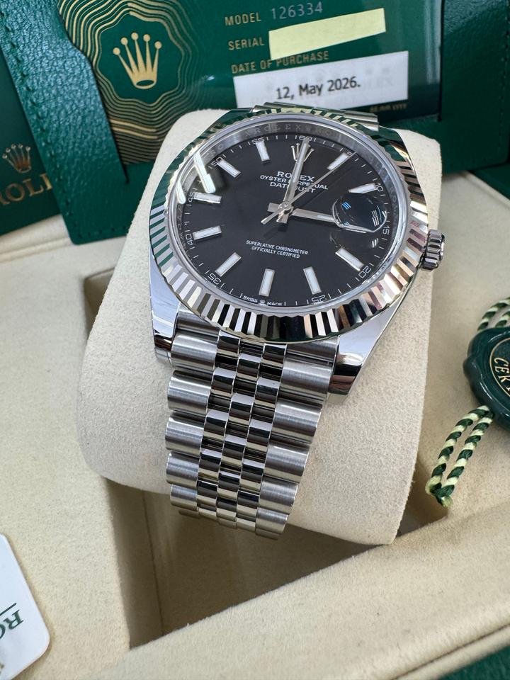 Rolex Datejust 41 Brand New Black Index Jubilee 2026 - Image 8