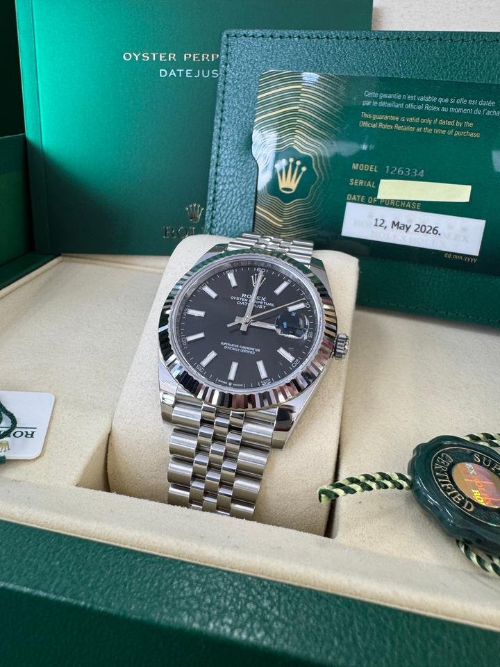 Rolex Datejust 41 Brand New Black Index Jubilee 2026 - Image 9