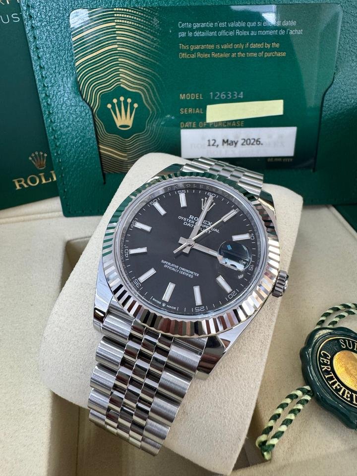 Rolex Datejust 41 Brand New Black Index Jubilee 2026 - Image 7