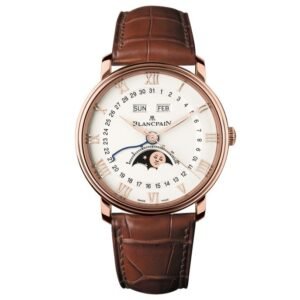 Blancpain 6654-3642-55b Villeret Moonphase Calendar 40mm Watch
