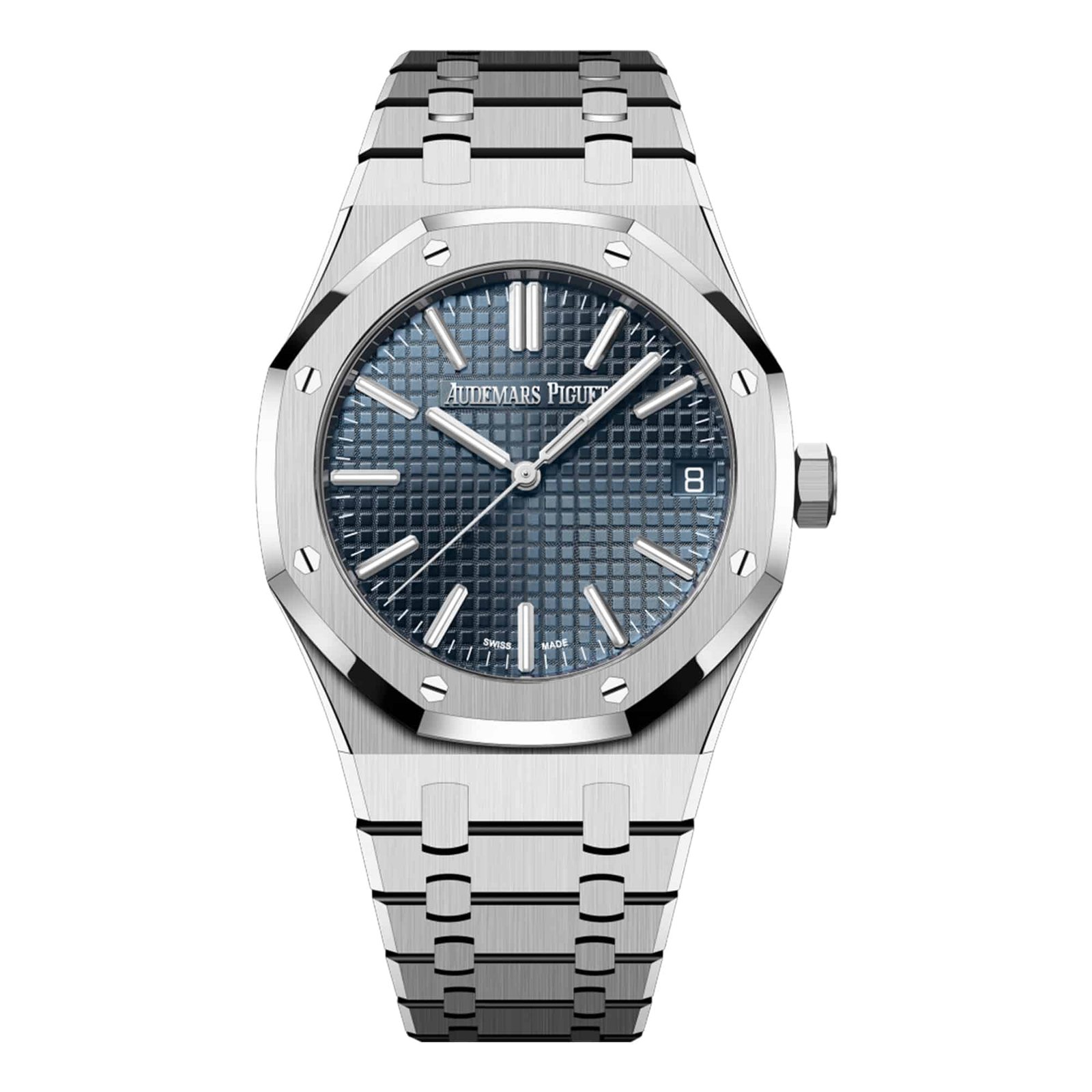 Audemars Piguet 15510ST.OO.1320ST.01 Royal Oak “50th Anniversary” Blue Dial Watch