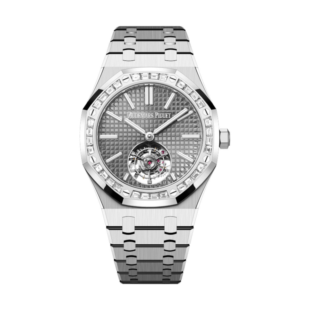 Audemars Piguet 26730BC.ZZ.1320BC.01 Royal Oak Grey Dial White Gold Bracelet Watch
