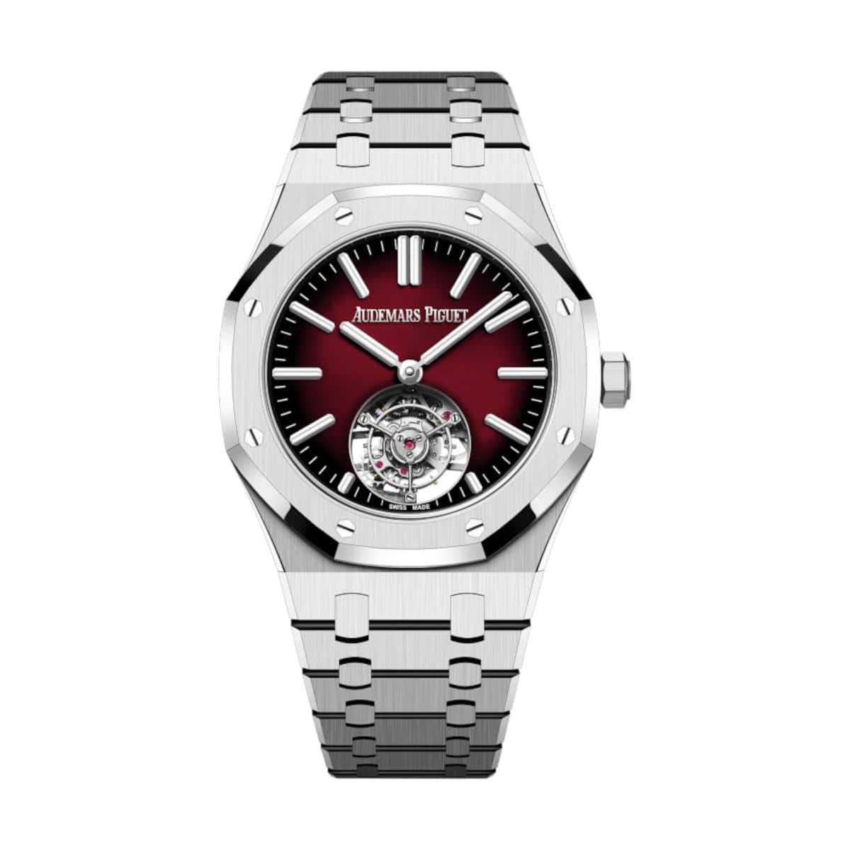 Audemars Piguet 26730ST.OO.1320ST.05 Royal Oak Burgundy Dial Stainless Steel Bracelet Watch