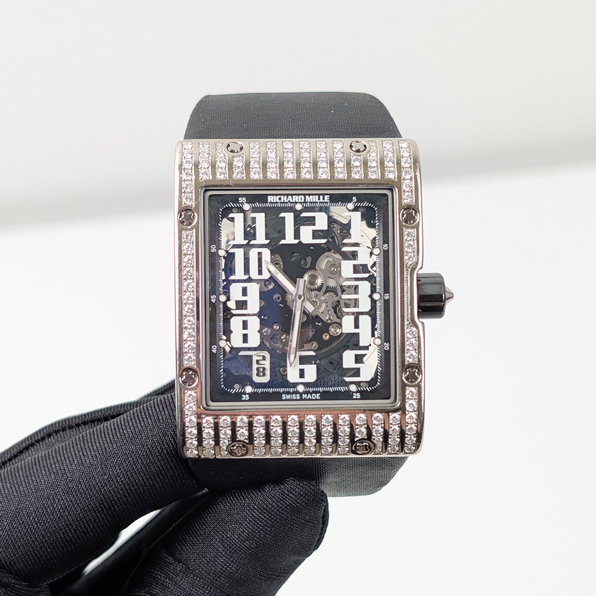 Richard Mille RM016 Ultra Flat with Full Diamond Case White Gold - Image 8
