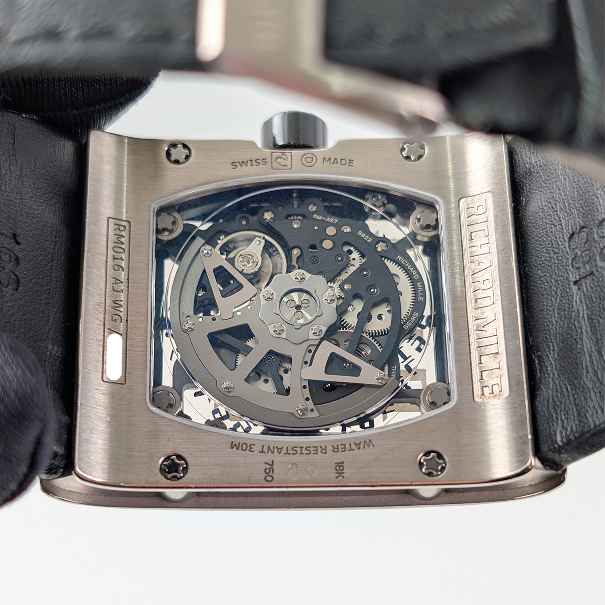 Richard Mille RM016 Ultra Flat with Full Diamond Case White Gold - Image 7