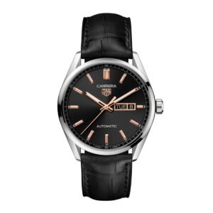 Tag Heuer Carrera WBN2013 Day-Date Black Dial 41mm Steel Watch