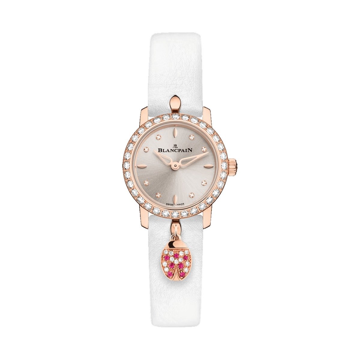 Blancpain Ladybird Ultraplate Champagne Red Gold Diamond 0063C 2987 63A