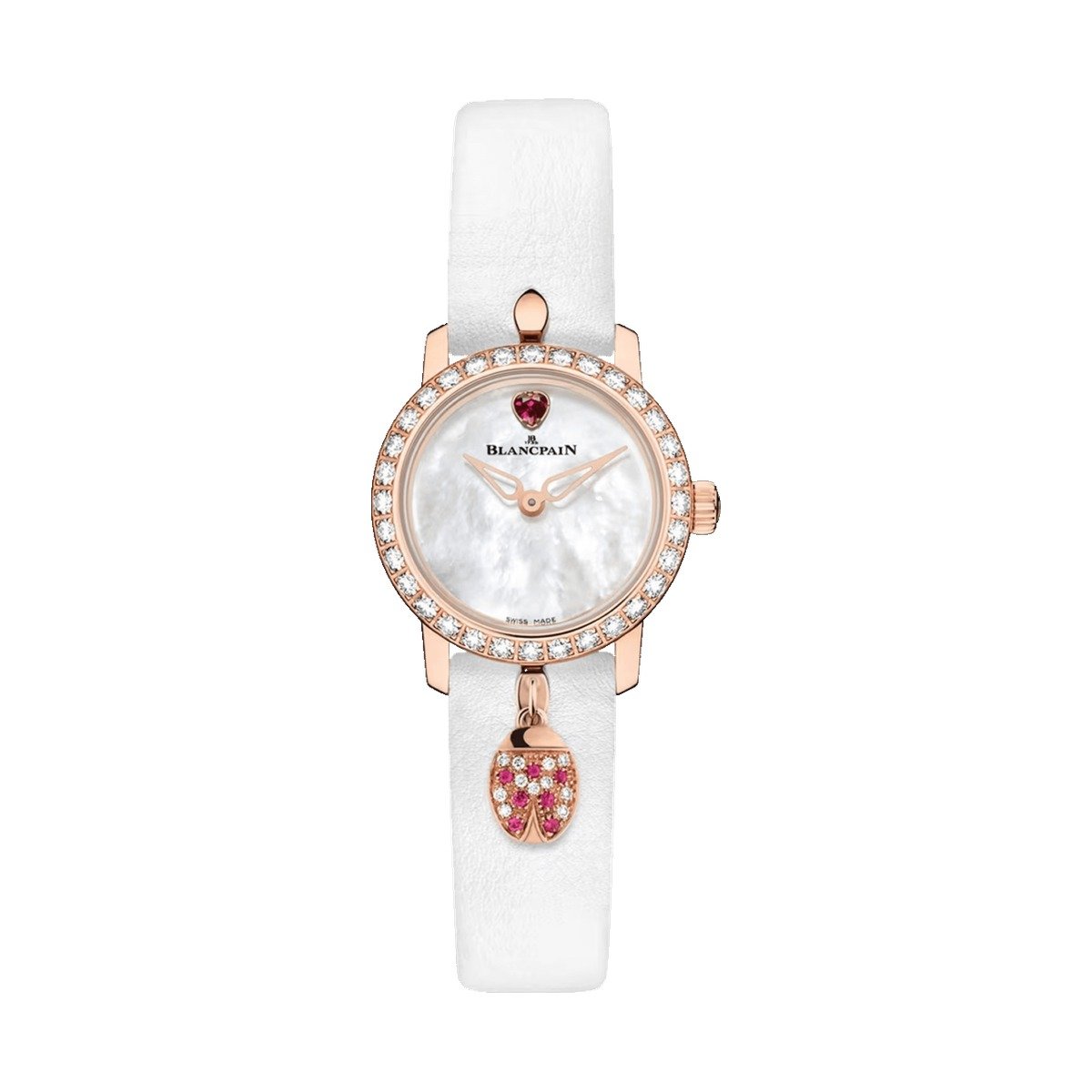 Blancpain Ladybird Ultraplate Mother of Pearl Red Gold Diamond 0063D 2954 63A