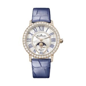 Blancpain Ladybird Colors Phases de Lune Red Gold Blue Alligator 3662 2954 55B