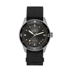 Blancpain Fifty Fathoms Bathyscaphe 38mm Steel Black NATO 5100B 1110 NABA