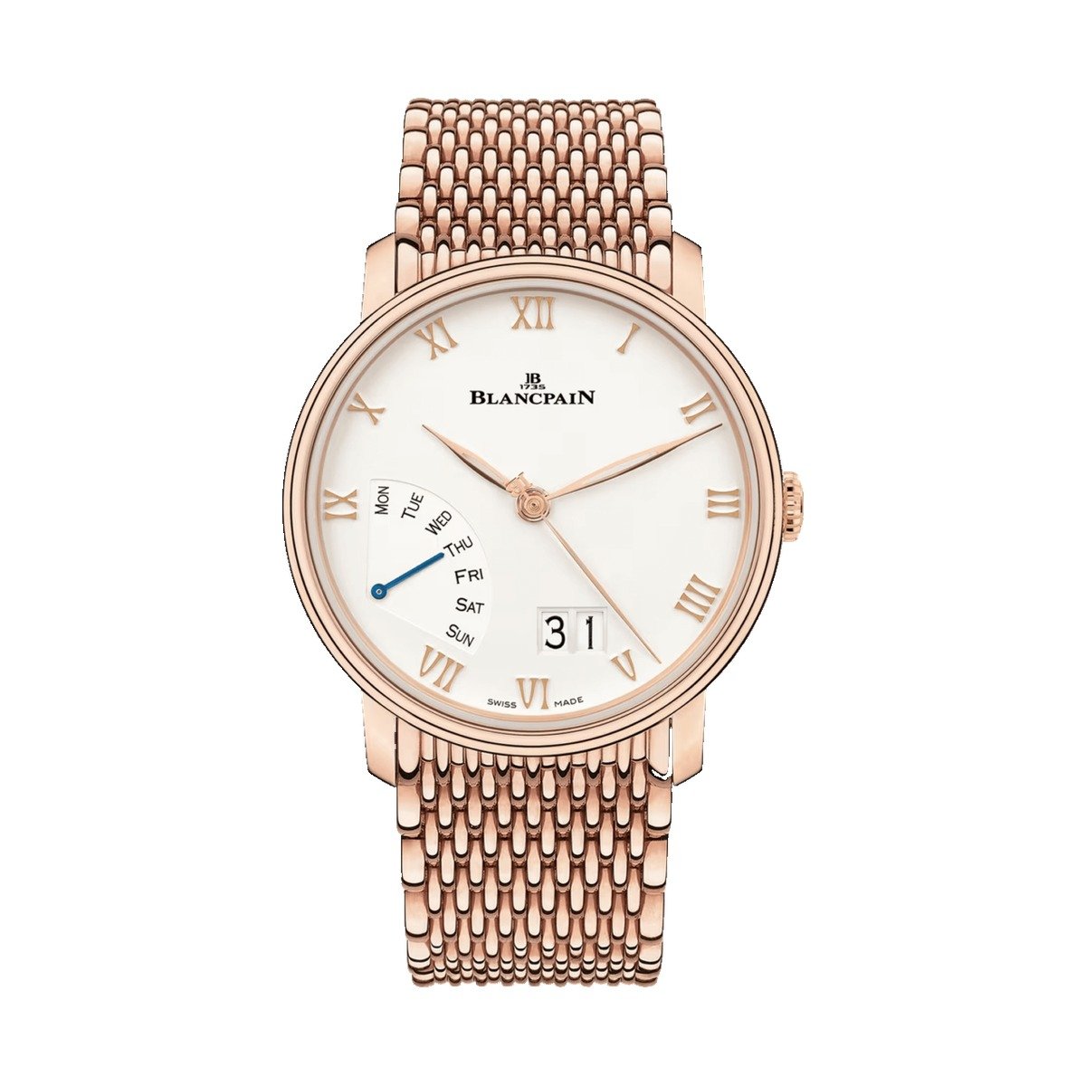 Blancpain Villeret Grande Date Jour Retrograde Red Gold 6668 3642 MMB