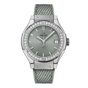 Hublot Classic Fusion Titanium Sage Green Diamonds 33mm