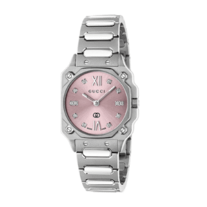 Gucci G-Flat Watch 24mm, Pink