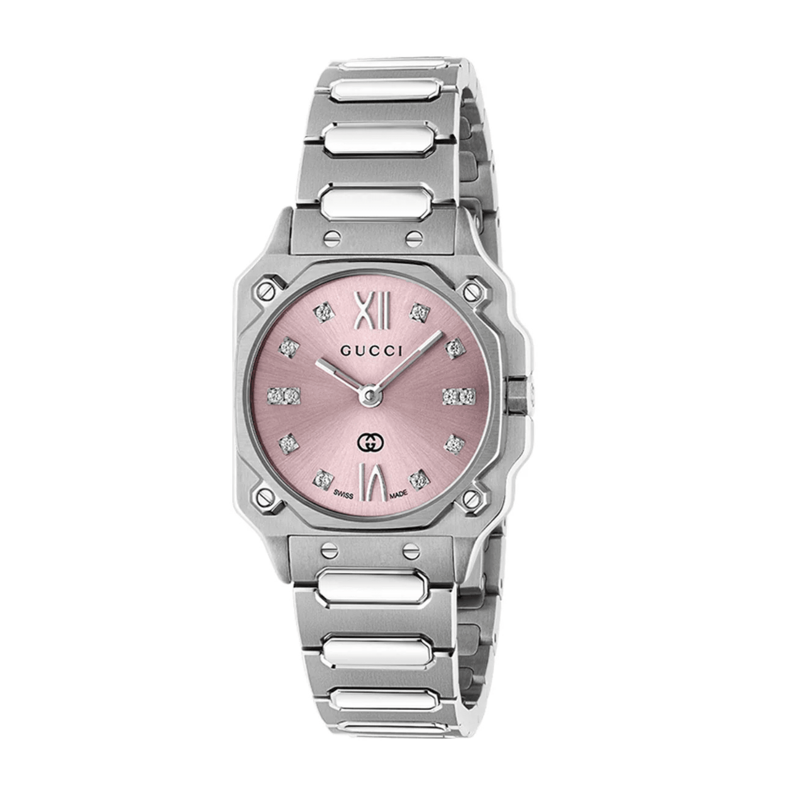 Gucci G-Flat Watch 24mm, Pink
