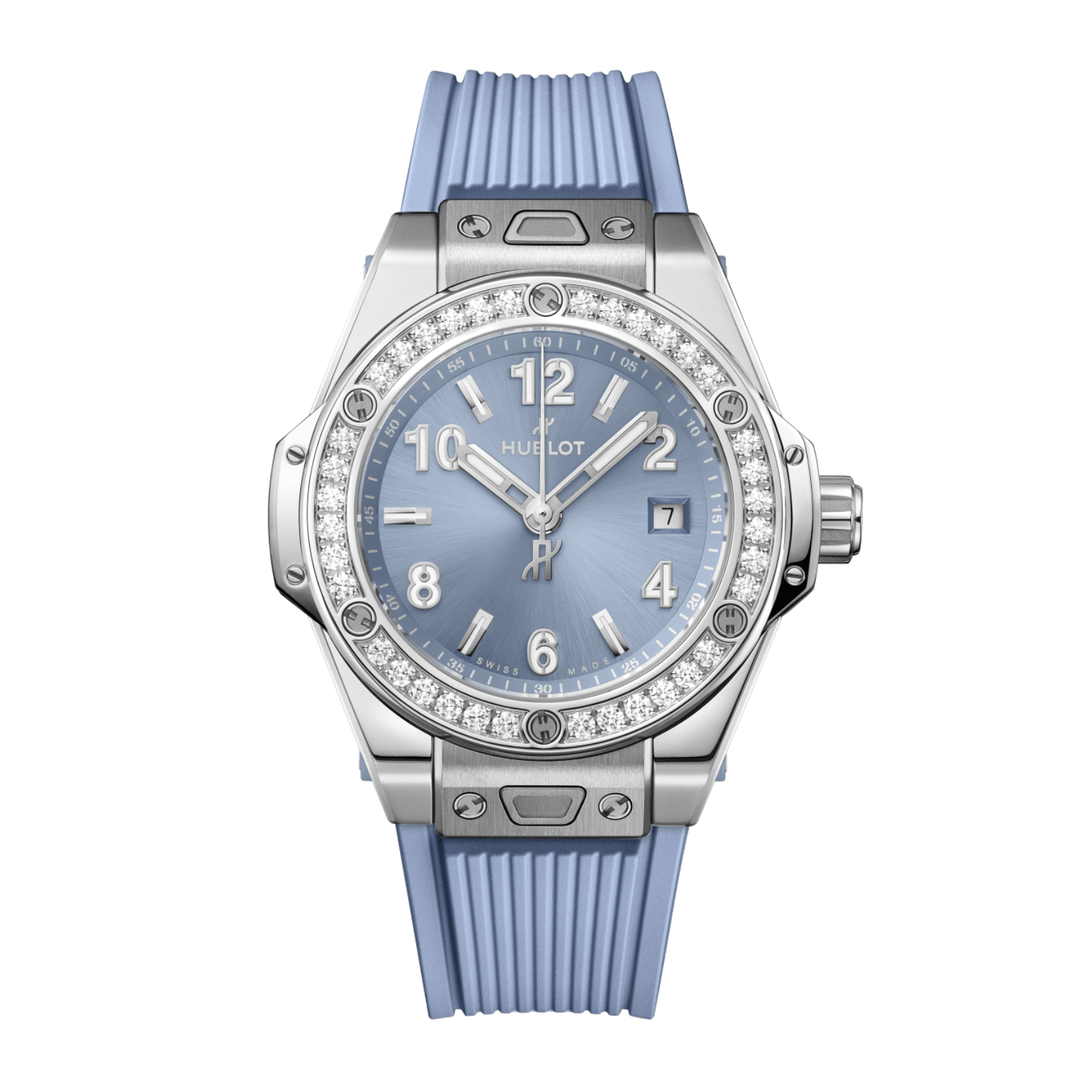 Hublot Big Bang One Click Steel Coal Blue Diamonds 33mm