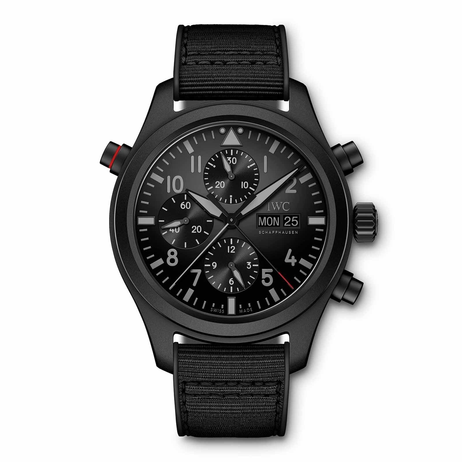 IWC Schaffhausen Pilot's Watch Double Chronograph Top Gun Ceratanium