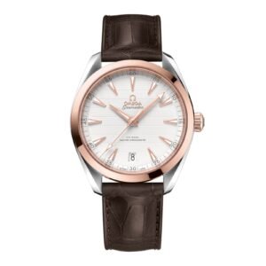 Omega Seamaster Aqua Terra 150m Sedna Gold on Leather Strap 41mm