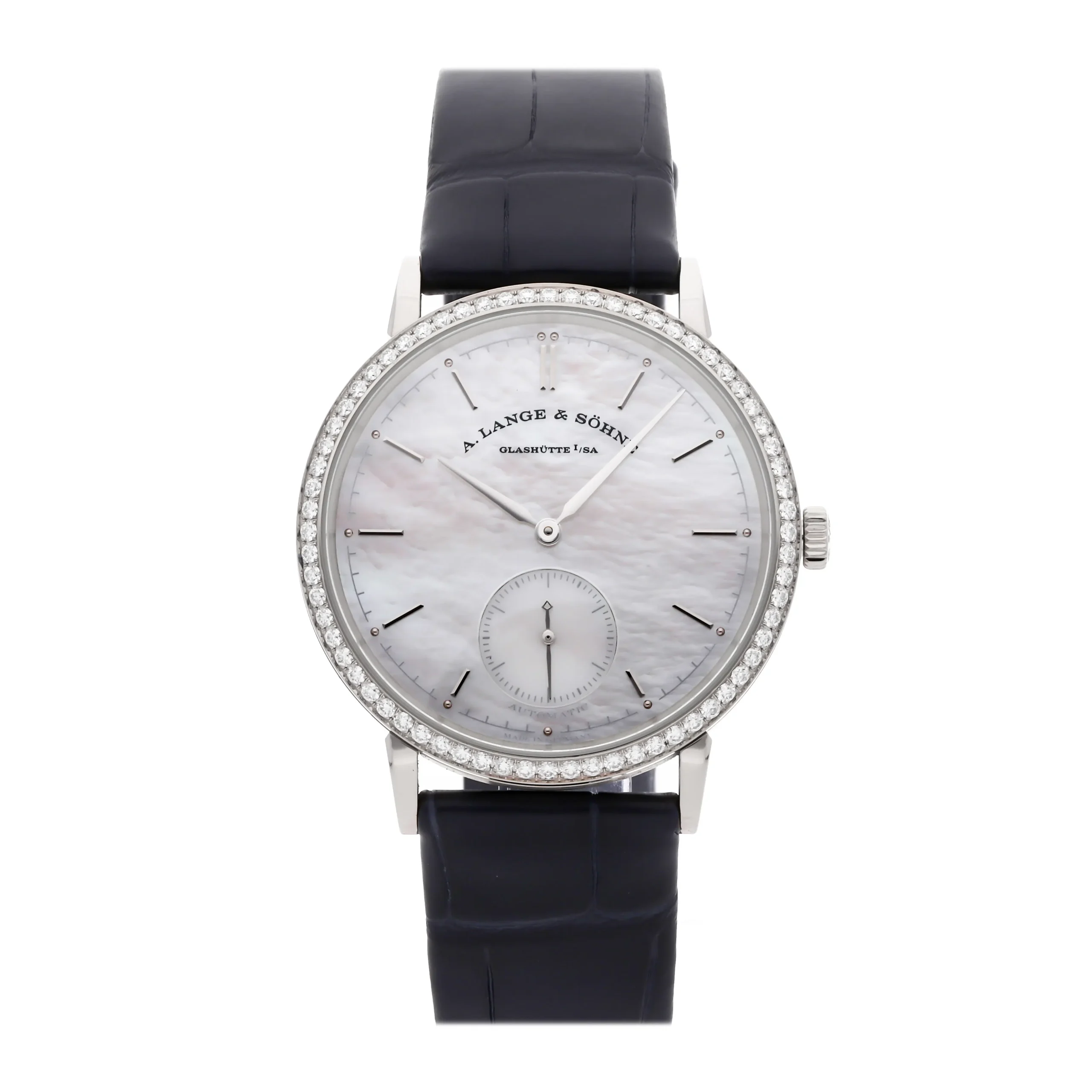A. Lange & Söhne Saxonia 840.029 37MM White Gold Diamond Bezel