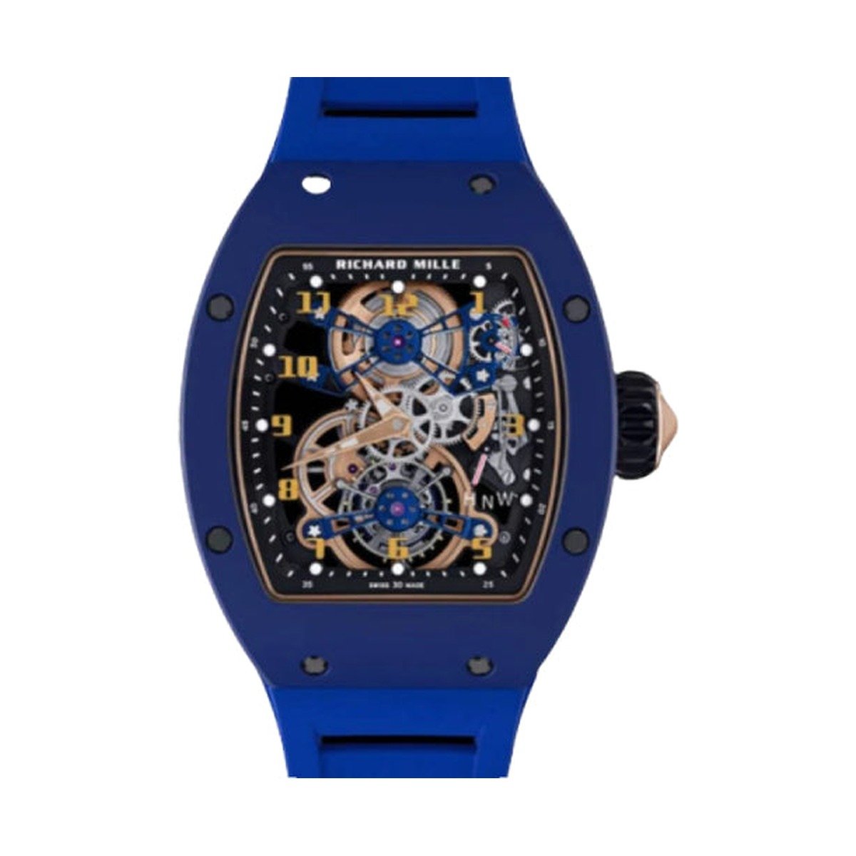 Richard Mille Manual Winding Tourbillon TZP Ceramic Blue RM1702
