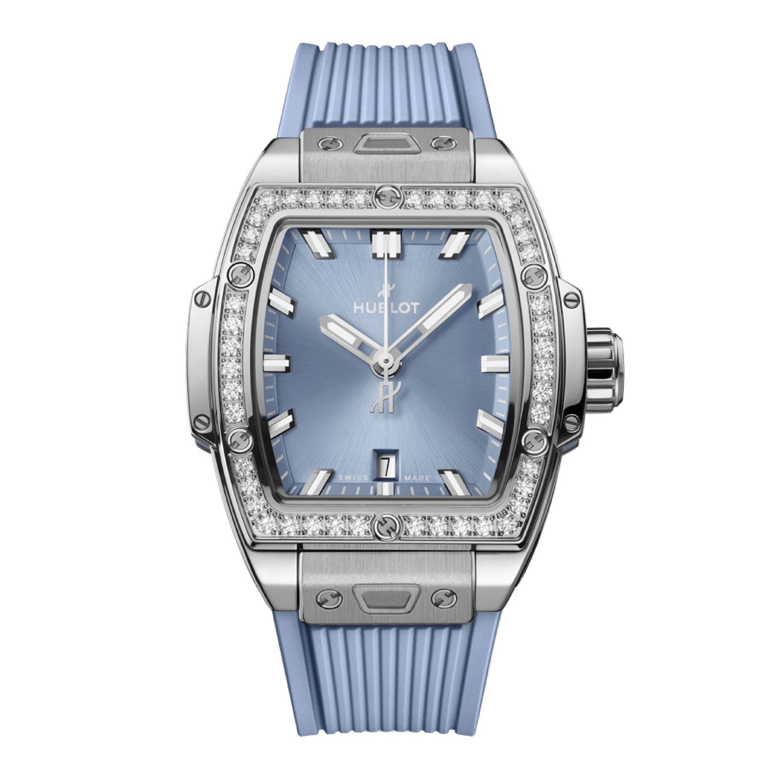 Hublot Spirit of Big Bang Steel Coal Blue Diamonds 32mm