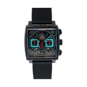 TAG Heuer Monaco 39mm Titanium DLC Turquoise Dial CBL2184.FT6236