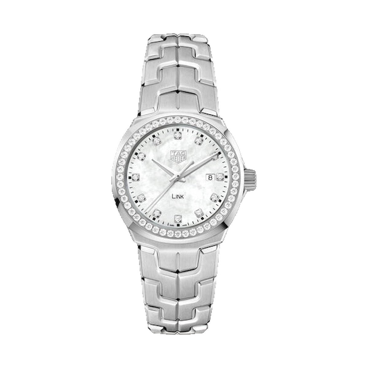 TAG Heuer Link 32mm Diamond Bezel Ladies Watch WBC1316.BA0600