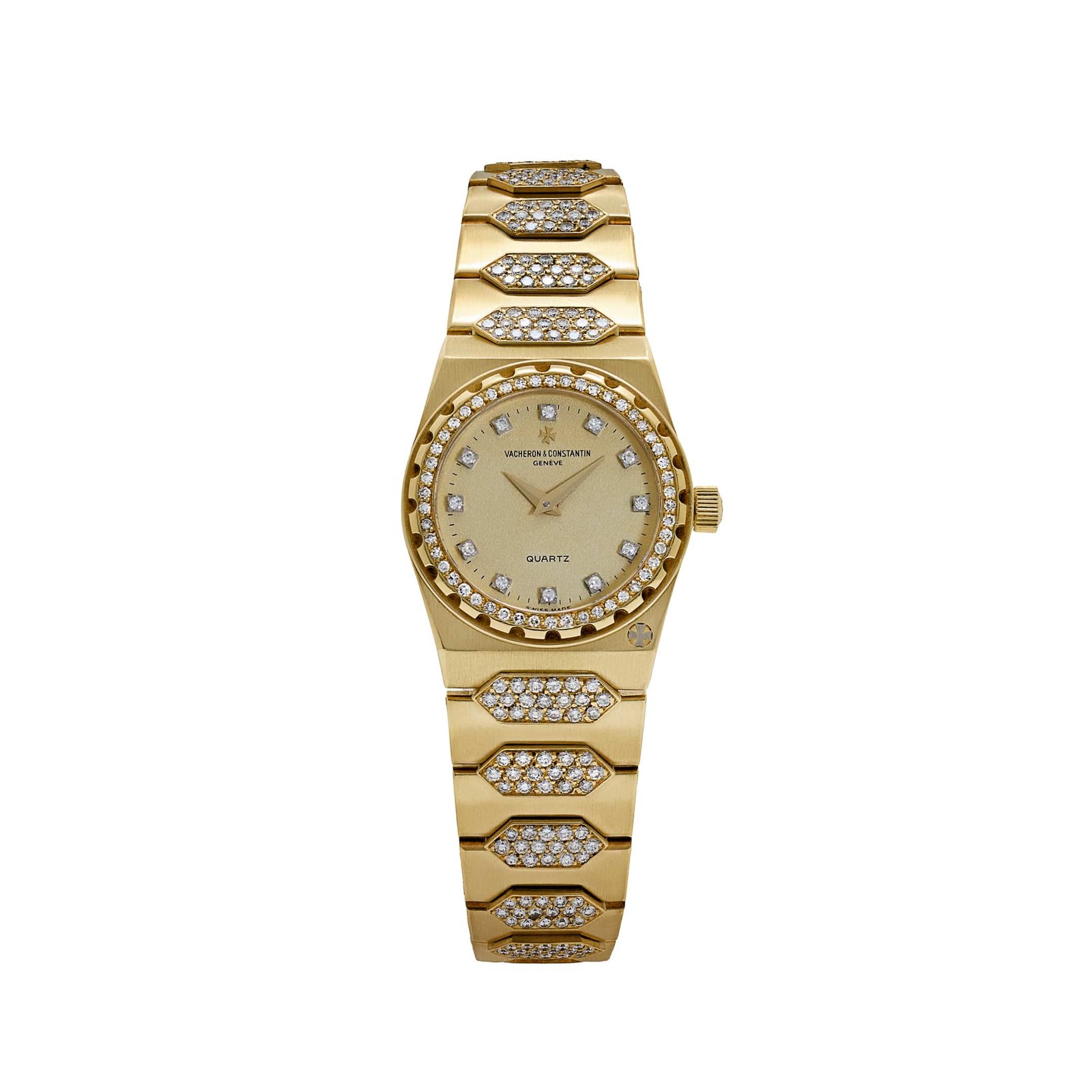 Vacheron Constantin '222' 60501 'Ladies' Yellow Gold Diamond-Set Quartz