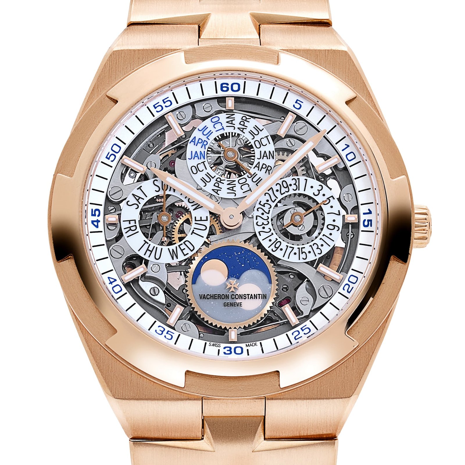 Vacheron Constantin Overseas 4300V/120R-B547 Perpetual Calendar Ultra-Thin Skeleton Rose Gold - Image 4