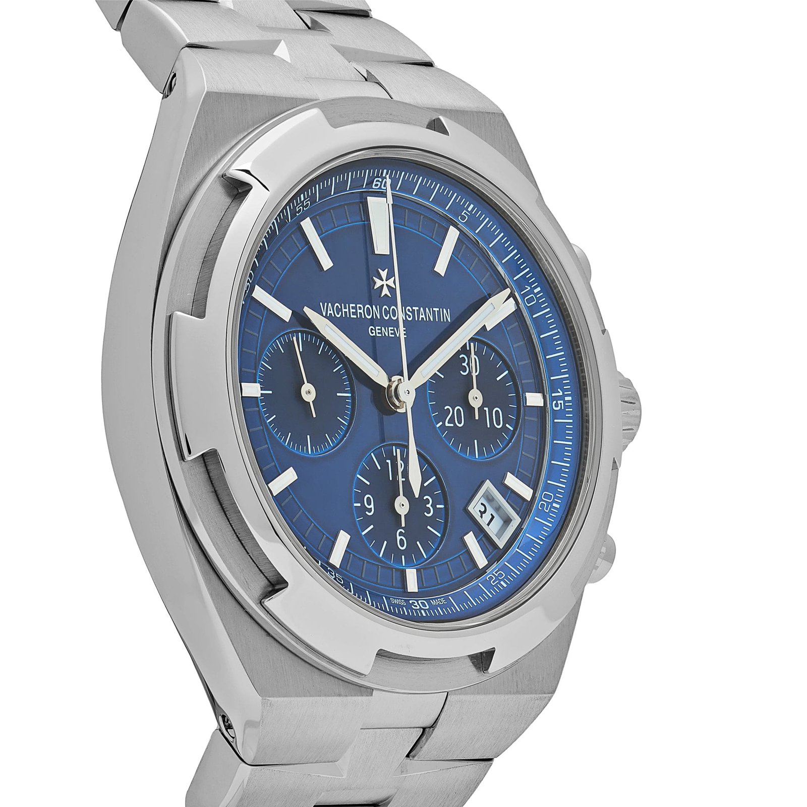 Vacheron Constantin Overseas Chronograph 5500V/110A-B148 Stainless Steel Blue Dial - Image 3