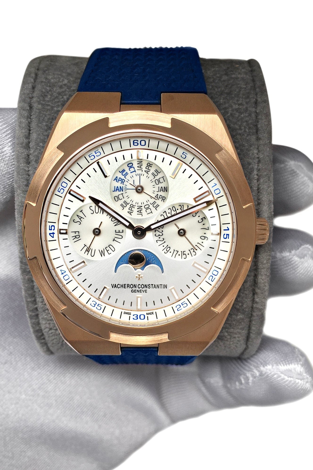Vacheron Constantin Overseas 4300V/000R-B064 Ewiger Kalender Ultra-Thin Rose Gold Silver Dial - Image 2