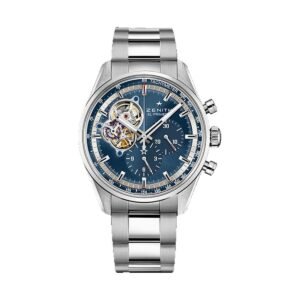 Zenith Chronomaster El Primero Open Watch - Steel - Blue Dial - Stainless Steel Bracelet - 03.20416.4061/51.M2040