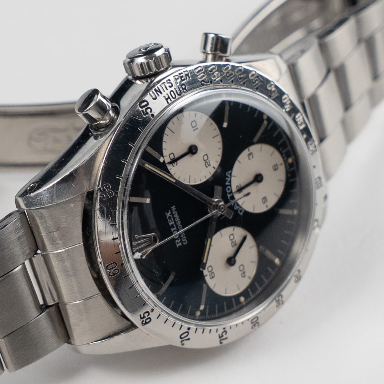 Rolex Daytona 6262 'Blue' Stainless Steel Black 'Reverse Panda' Dial (1970) - Image 7