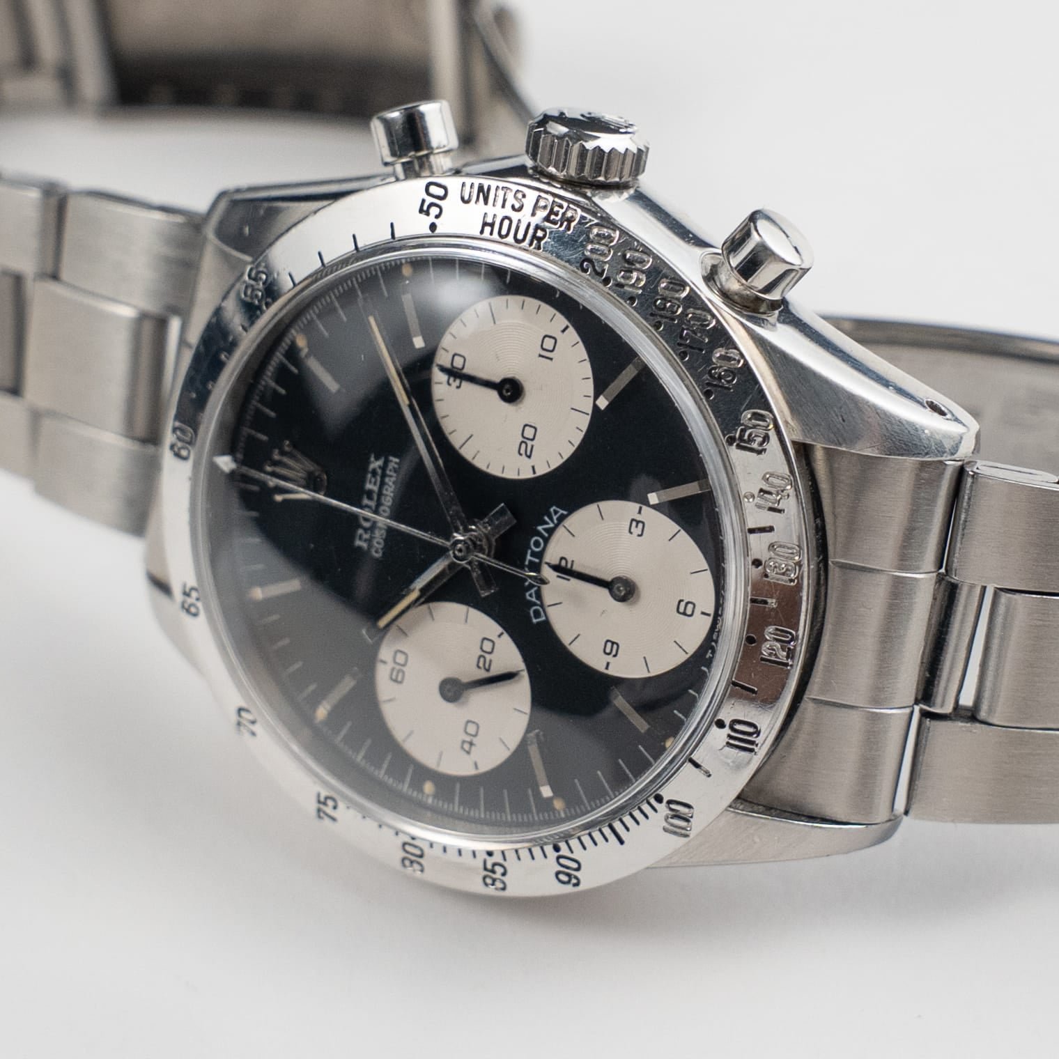 Rolex Daytona 6262 'Blue' Stainless Steel Black 'Reverse Panda' Dial (1970) - Image 6