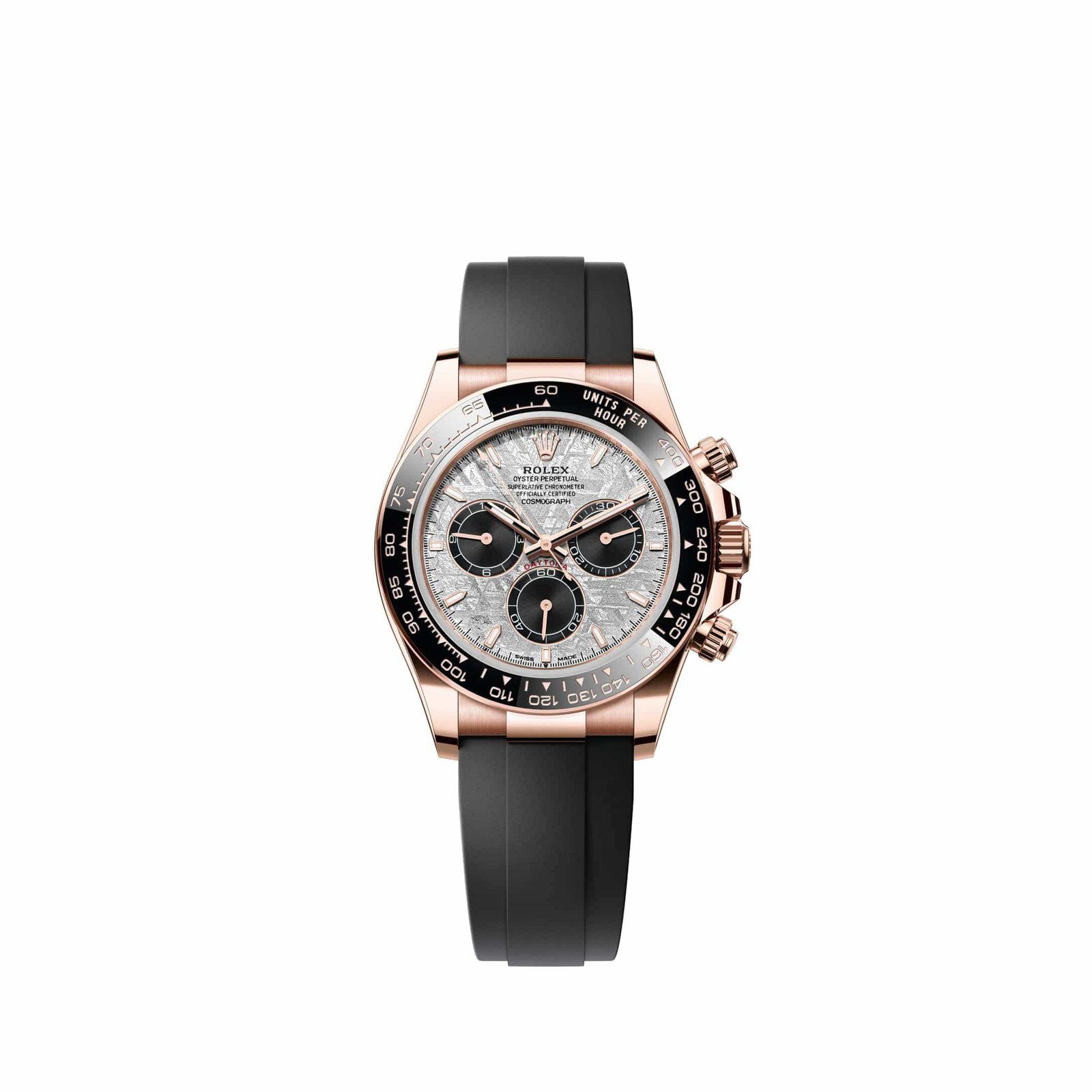 Rolex Daytona 126515LN Rose Gold Meteorite and Black Dial Oysterflex (2026)