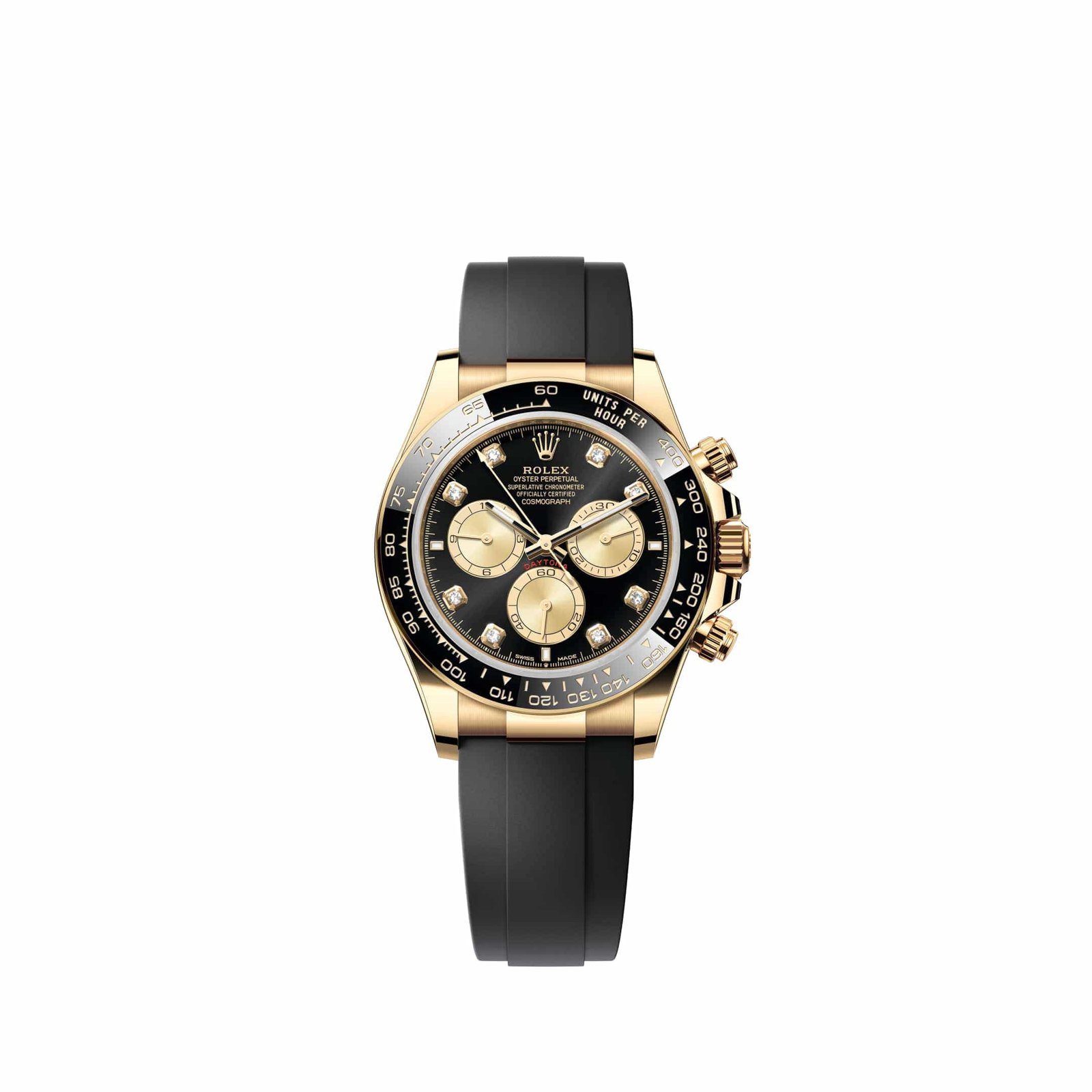 Rolex Daytona 126518LN Yellow Gold Black and Golden Diamond Dial Oysterflex (2026)