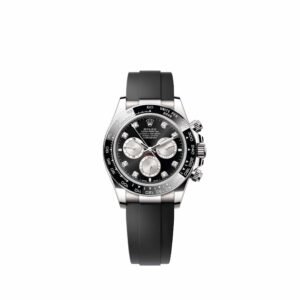 Rolex Daytona 126519LN White Gold Black and Steel Diamond Dial Oysterflex (2026)