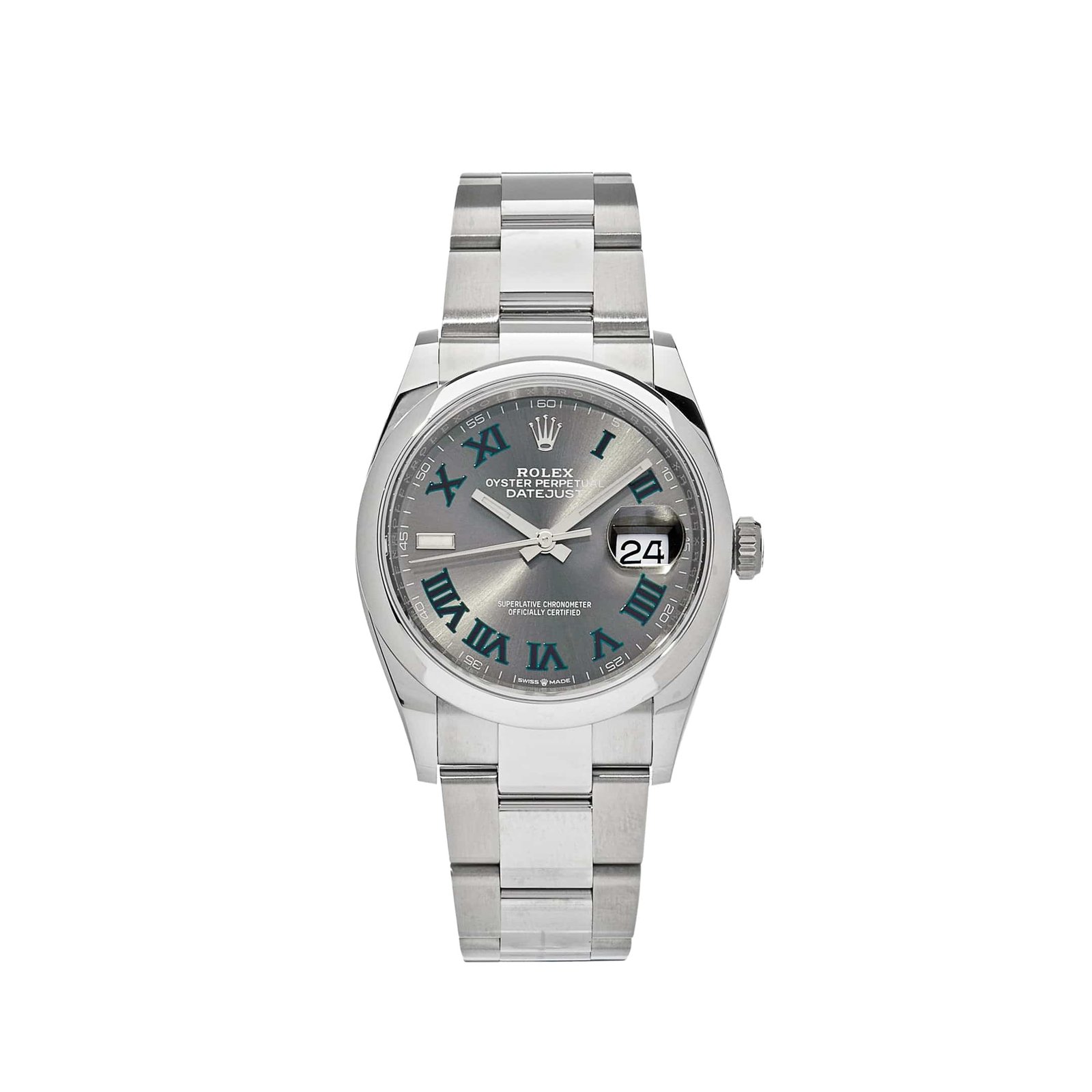 Rolex Datejust 36 126200 Stainless Steel 'Wimbledon' Slate Dial Oyster (2026)