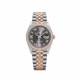 Rolex Datejust 126281RBR Rose Gold Stainless Steel Slate Diamond Dial Diamond Bezel Jubilee (2025)