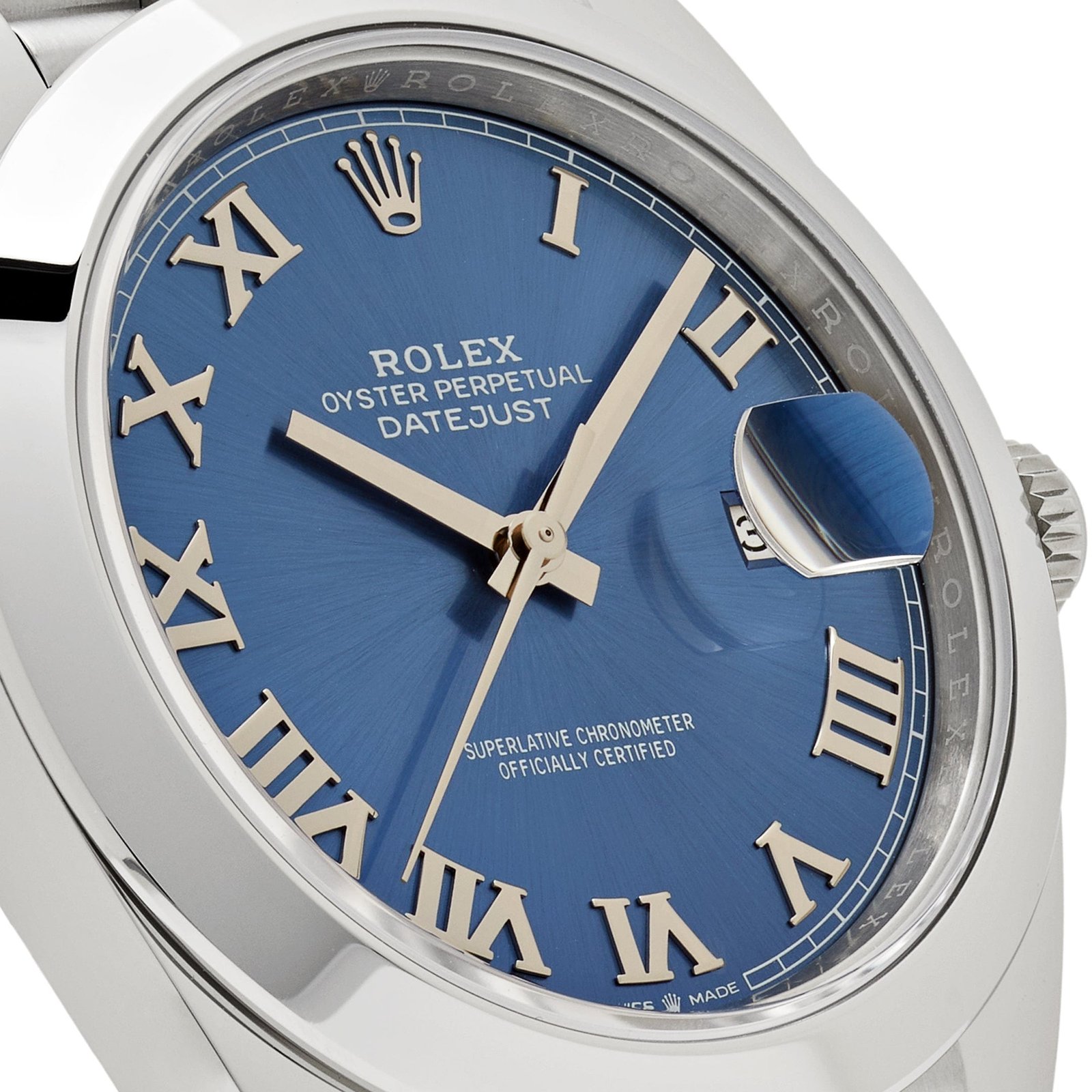 Rolex Datejust 41 126300 Stainless Steel Blue Roman Dial Jubilee (2025) - Image 7